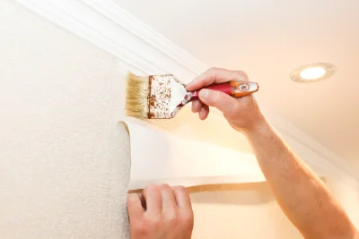 Pose de papier peint en Savoie — revêtements muraux et toiles de verre